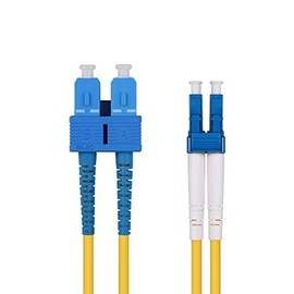 [10Gtek OS2/OS1] Single Mode Duplex LC/SC Connector Optical Cable, 3.3 ft (1 m) to 322.4 ft (1 m) Optic Wiring Cord (3.3 ft (1 m)