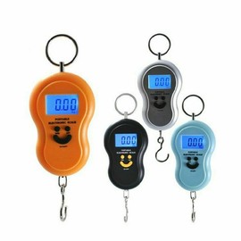 FEELIT LCD Digital Fishing Scale 50kg Scales Carp Hanging Weight Luggage Hook Accessories Sports Assorted Colour