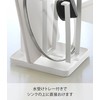 Yamazaki Home Glass Stand Tower Slim White 2847