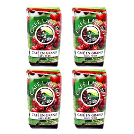 Café Lareño Whole Bean Coffee (Grano) - Lares, Puerto Rico - 14 oz (Pack of 4-56 oz Total)
