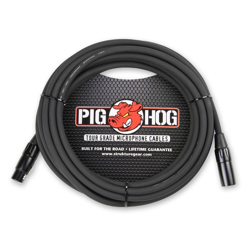 Pig Hog PHM25 25' ft XLR 8mm Tour Grade Mic