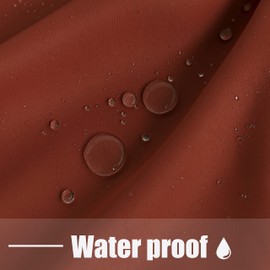 BONZER Waterproof Outdoor Patio Curtains - Thermal Insulated, Sunlight Blocking Weatherproof Grommet Outside Curtains for Porch, Pergola, Cabana, Balcony, 1 Panel, 52W x 84L inch, Orange