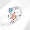 LUTAKU Fidget Ring,Sea Turtle and Starfish Anxiety Ring for Women,Stress