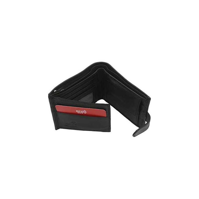 Sloth Leather Mens Wallet RFID Protection 435