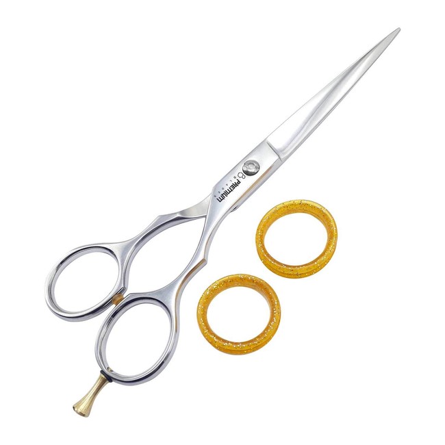 Professional 6.5" Men's Beard & Mustache Scissors with Pouch. Designed for Next Level of Beard Grooming, Trimming, Cutting & Styling by Premium Blades