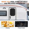 JUSTTOP RV Door Window Shade, Magnetic Foldable Blackout Window Cover