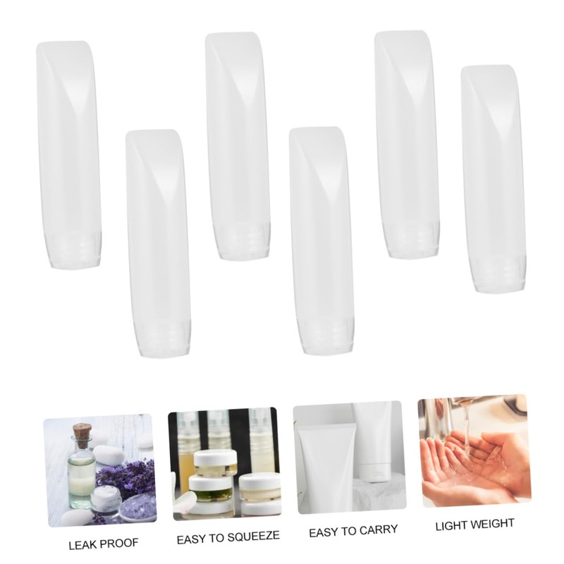 Healeved 20pcs Squeeze Bottles Leak Tube Containers for Liquid Soap
