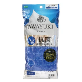 OHE Body Towel, Approx. Length 11.0 inches (28 cm) x Width 39.4 inches (100 cm), Blue, Antibacterial, Awayuki, Normal, Made in Japan