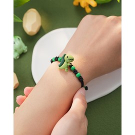 HGDEER 4 Year Old Boy Birthday Gift, Gift for 4 Year Old Girl Best Gifts for Girls Boys Kids Birthday Christmas Birthday 4th Dinosaur Bracelet