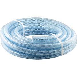 Fittingteile PVC hose with fabric insert, transparent, food grade, drinking water, compressed air hose, wine (inner diameter: 4 mm, length: 10 metres)