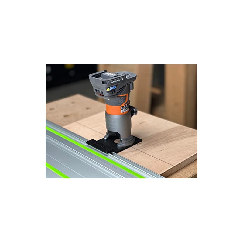 ToolCurve's Guide Rail Adapter Compatible with Ridgid Trim Router
