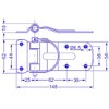 SPP for Door Hinge 02.115 148 mm for Passenger Cars