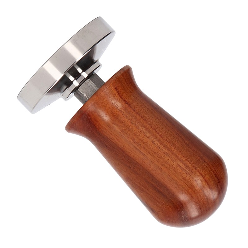 Coffee Tamper Separate Design Stainless Steel Ergonomic Wood Handle Portable