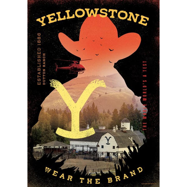 Buffalo Games - Yellowstone - Wear The Brand - 500 Piece Jigsaw Puzzle for Adults Challenging Puzzle Perfect for Game Nights - 500 Piece Finished Size is 21.25 x 15.00