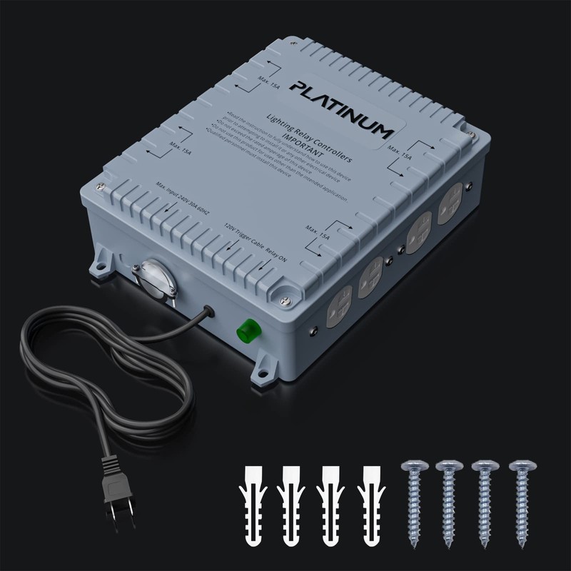 Platinum Horticulture Lighting Relay Controller 8000W 8-Light HID Master Relay
