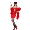 Red Flapper Costume Small for 20s 30s Moll Bugsy Fancy