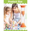 15Pcs 5 Min Sand Timer,Plastic Hourglass Visual Sand Clock Colorful