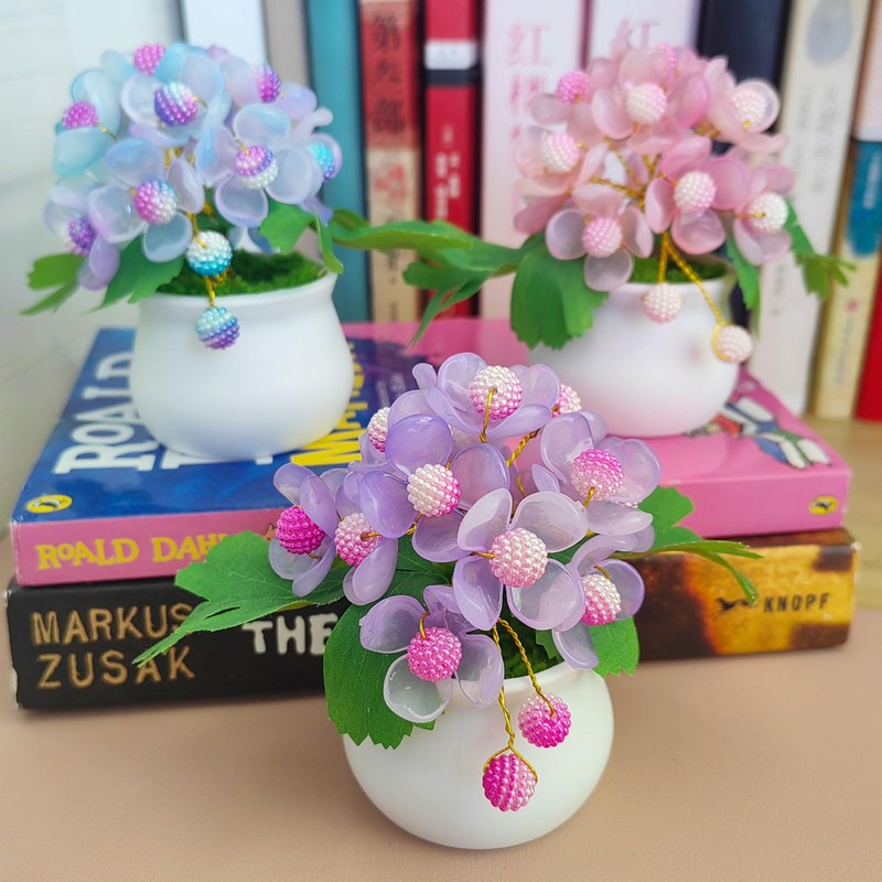 Akascord DIY Beading Kits (Two Sets), Mini Desktop Vase Decorations