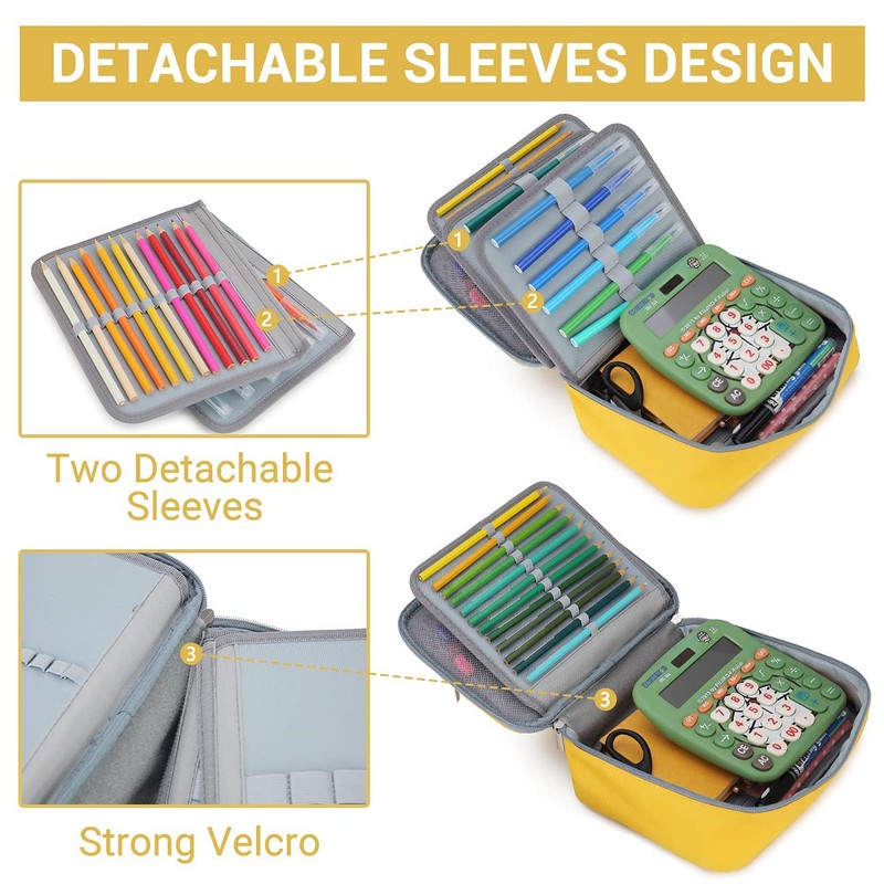 Pencil Case, VONXURY Large Capacity Pencil Pouch Holder Portable Pen