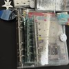 Sticker Notebook, Transparent, A7 Size, 6 Holes, Clear Binder, Removable,