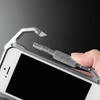 ELECOM iPhone5 5s用カラビナバンパーケース シルバー 保護フィルム付 PS-A12ALBKSV