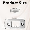 2 Pack Deadbolt Strike Plate Door Strike Plate 1" x