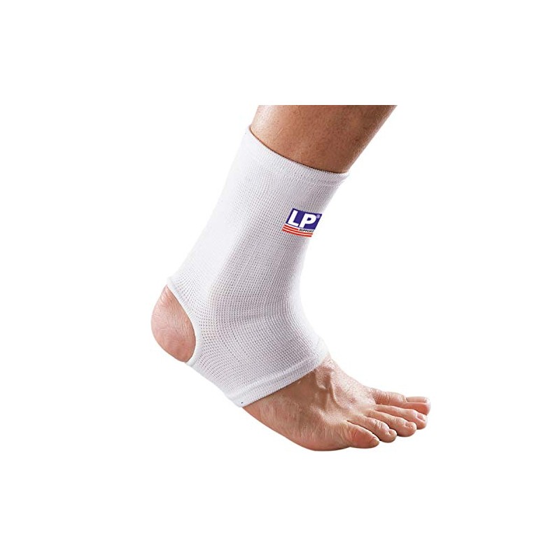 LP Support 604 atmungsaktive Knöchelbandage, Größe:M, Farbe:weiss