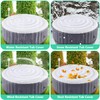 LFUTARI 4.5 Ft Inflatable Hot Tub Cover - Energy Saving