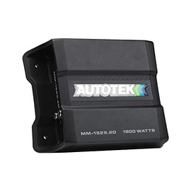 Autotek MM-1525.2D Mean Machine 1500 Watt Amplifier, Compact Bridgeable, 2 Channel Amplifier