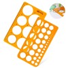 Circle Stencil Template,2 pcs Circle Template Drawing Stencil with 36