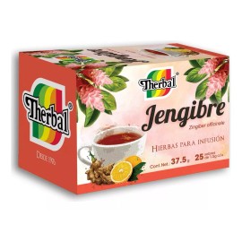 Therbal Te De Jengibre Therbal Hierbas Para Infusion 25 Sobres