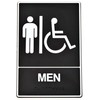 HY-KO PROD Brail Men Rest Sign, 6" x 9" (DB-1)