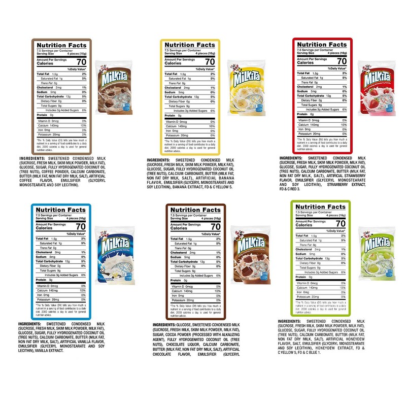 Milkita Creamy Shake Candy (Assorted Flavors, 12 Pack (360 pcs))