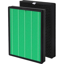 Hichoryer Airmega Max2 400/400S Filter Replacement, Compatible with Coway AIRMEGA Max2 400/400S/400(G)/400S(G) Air Purifiers, Max2 True HEPA & Activated Carbon Filter, Part#AP-2015-FP, 1 Set