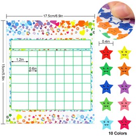 Utron 80 Pack Reward Chart for Kids, Incentive Chart Behavior Chart for Kids at Home, 2 Designs with 2160 Star Sticker, Kids Chore Chart, Sticker Chart for Kids Behavior