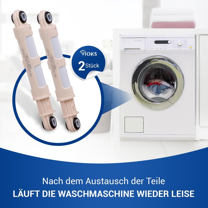 VIOKS 2 x Shock Absorbers 80N Washing Machine Replacement for