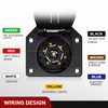 Nilight 7 Way Trailer Plug Extension Cord 12 Feet Heavy