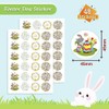 Pack of 48 Round Easter Sticker 45mm Ideal for Cards,