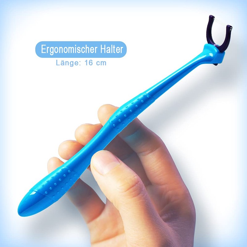 TEEsmile Evolutionary Clean Zahnseidenhalter，Aufsteckköpfe - Halter - Set (2 langer