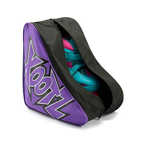 Xootz Roller Skate Carry Bag - Unisex Carry Case for Kids and Adults Quad Skates, Purple