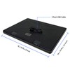 iMBAPrice Black Laptop Cooling Pad, Laptop Cooler with 5 Blue