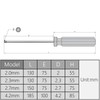 Utoolmart Triangle Screwdriver, 2.3mm Magnetic Triangle Head Tip Screwdriver, 75mm