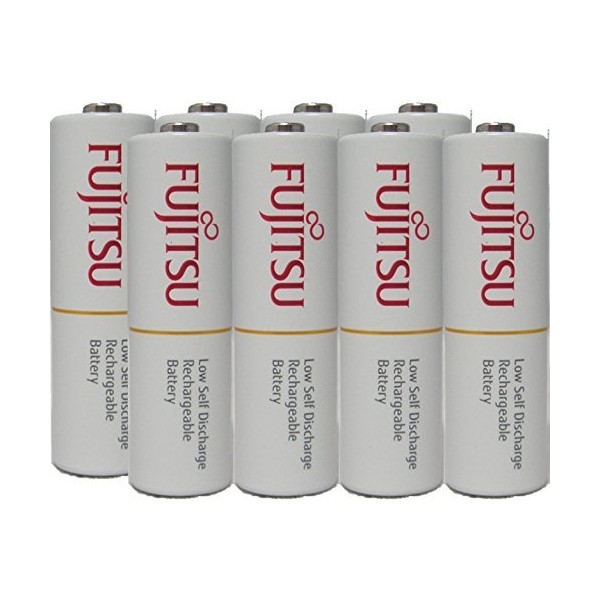 Fujitsu Ready-to-use HR3UTC AA Rechargeable Battery NiMH 1.2V Min. 1900mAh Made in Japan 8 Pcs