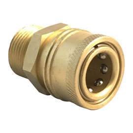EQUIPMAXX Pressure Washer M22 Male Screw Thread, to Quick Connect 3/8 inch Female Coupling
