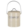 Premier Housewares 510020 Compost Bin with Handle - Cream H20