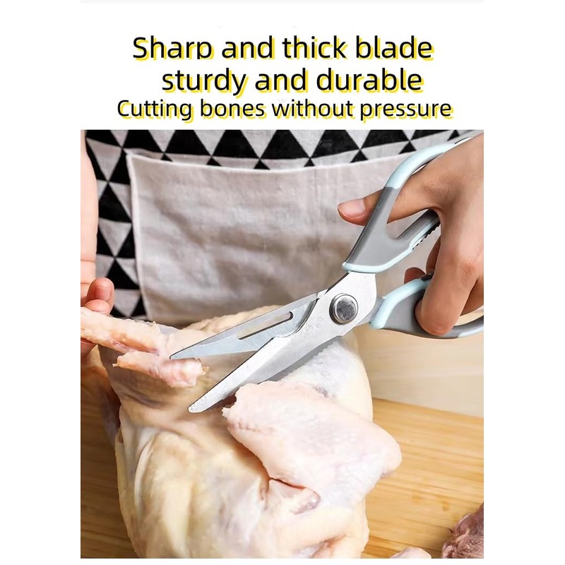 Kitchen Shears, Heavy Duty Shears Ultra Sharp Stainless Steel Multi-Function