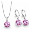 regalos mujer joyeria - Collar De Plata 925 Moissanita Rosa
