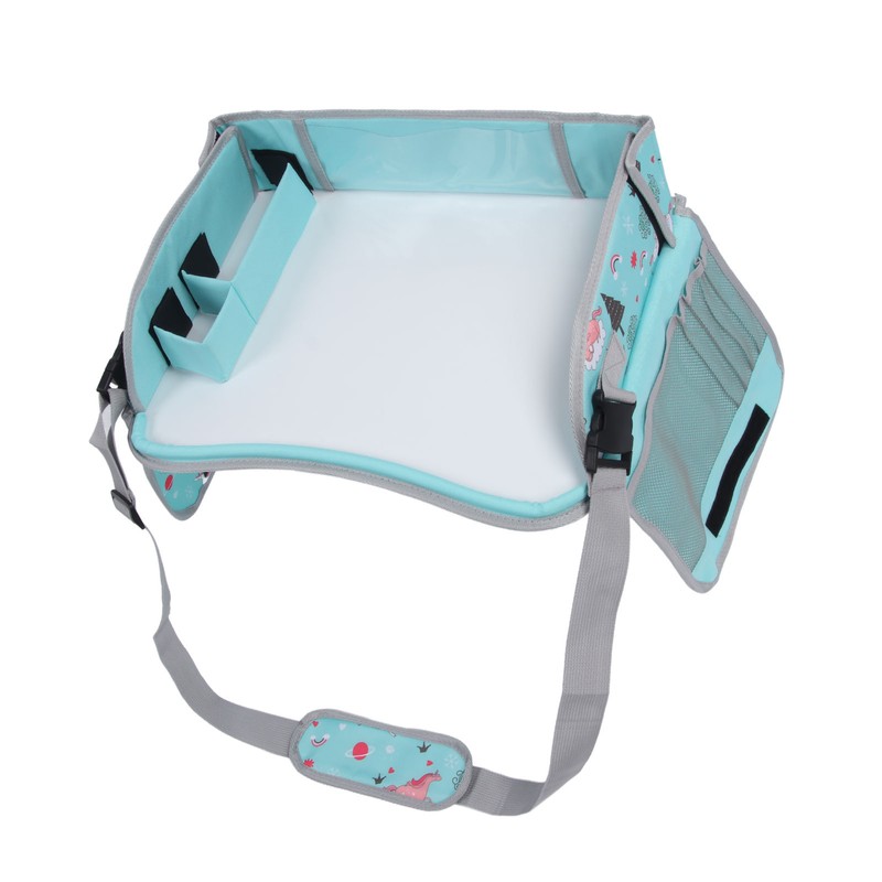 Kids Travel Tray Erasable Drawing Board Organization Pockets Activity Essentials