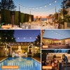 Brightever Dimmable Outdoor String Lights with Remote, 3 Colors in