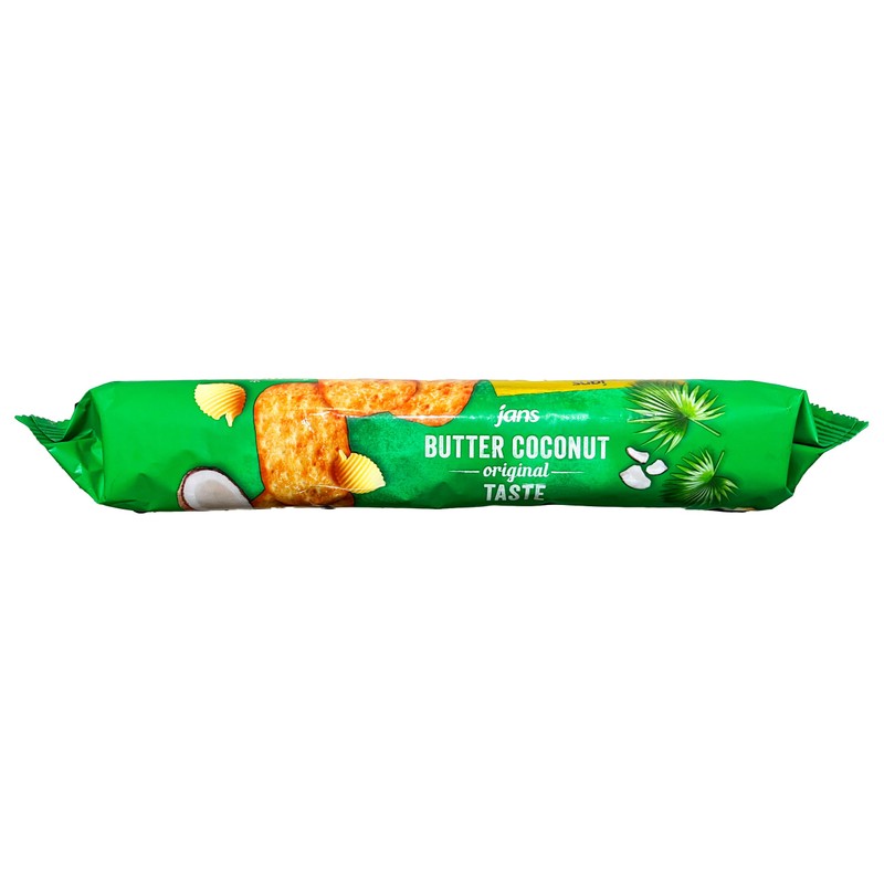 Butter Coconut Crackers (Foil) 6.7 oz (Pack of 8)